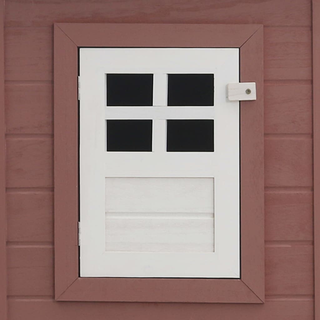 Pollaio da esterno con 1 cassetta nido 202 x 75 x 98 cm legno marrone 02_0001699