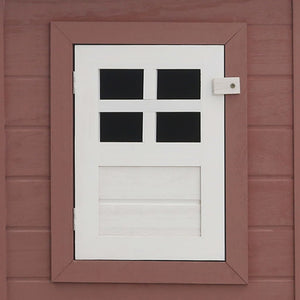 Pollaio da esterno con 1 cassetta nido 202 x 75 x 98 cm legno marrone 02_0001699