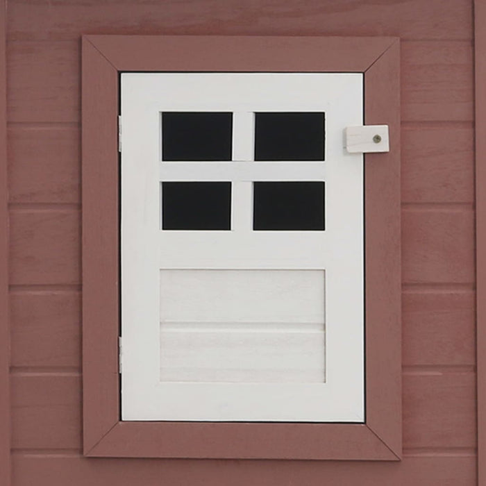 Pollaio da esterno con 1 cassetta nido 202 x 75 x 98 cm legno marrone 02_0001699