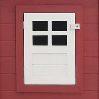 Pollaio da esterno con 1 cassetta nido 202 x 75 x 98 cm legno rosso 02_0001700