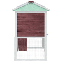 Conigliera a Due Piani Marrone in Legno 170850