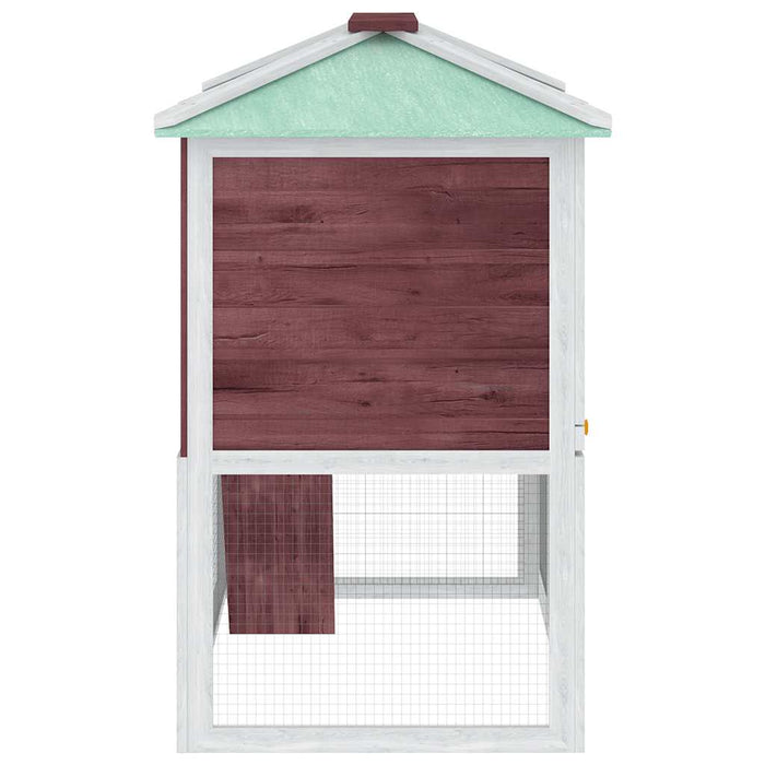 Conigliera a Due Piani Marrone in Legno 170850