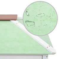 Gabbia doppia 130 x 68 x 105 cm per animali in legno marrone 02_0000573