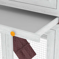 Conigliera a Due Piani Marrone in Legno 170850