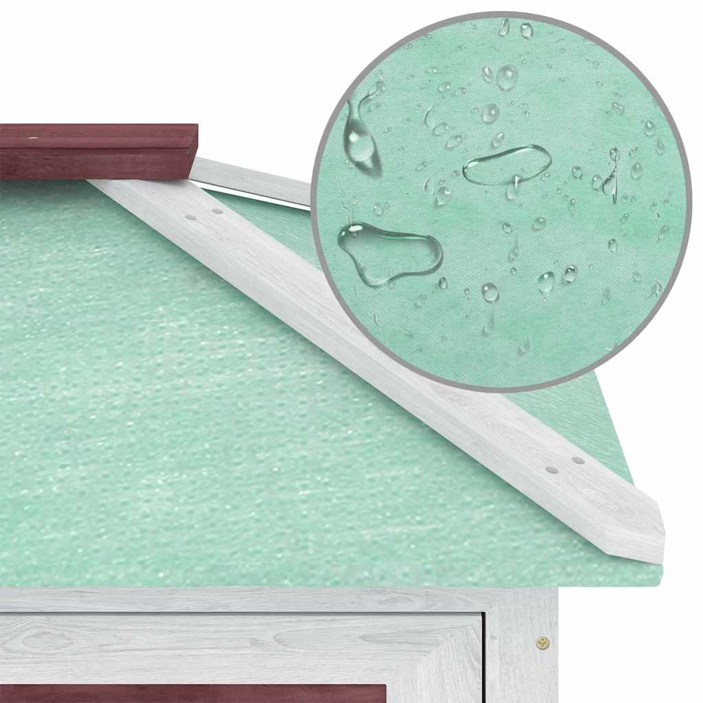 Conigliera a Due Piani Marrone in Legno 170850