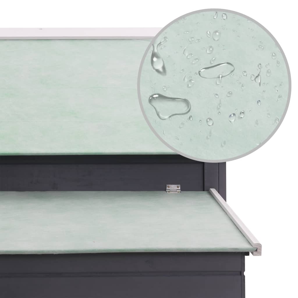 Pollaio Grigio 157x97x110 cm in Legno 170855