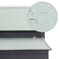 Pollaio Grigio 157x97x110 cm in Legno 170855