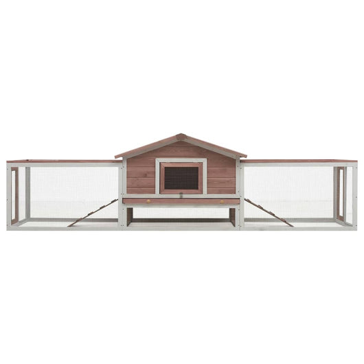 Conigliera Moca 310x70x87 cm in Legno Massello di Pino e Abete 170859