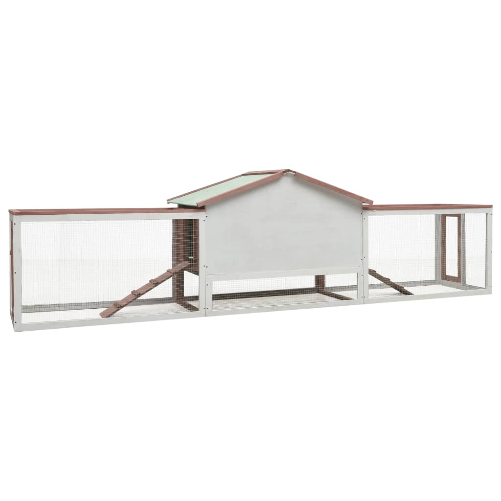 Conigliera Moca 310x70x87 cm in Legno Massello di Pino e Abete cod mxl 49146