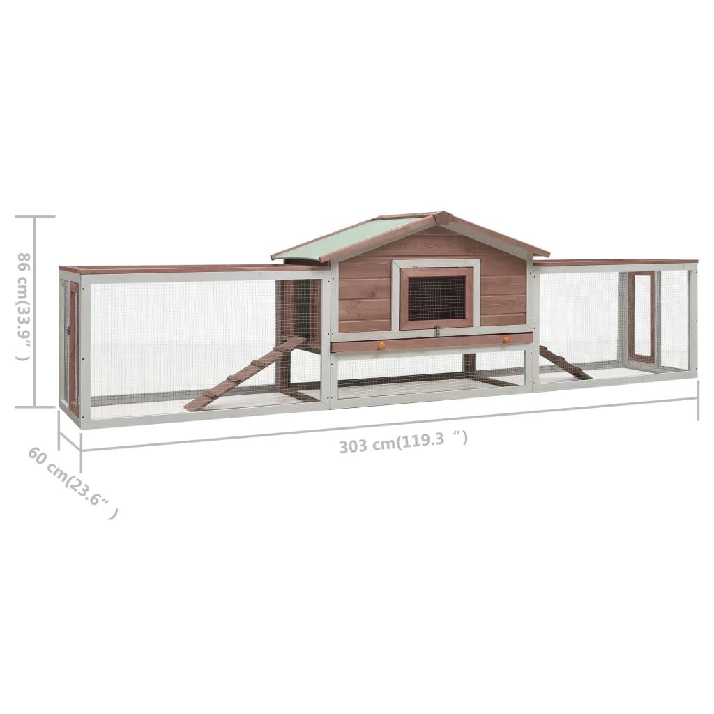 Gabbia gabbia Mocha 303 x 60 x 86 cm pino massiccio e abete 02_0000611