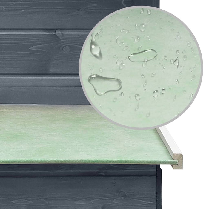 Pollaio Grigio 170x81x110cm in Legno Massello di Pino e Abete  cod mxl 41395