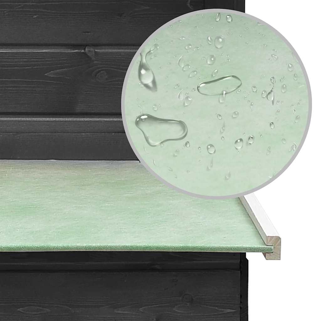 Pollaio Grigio 170x81x110 cm in Legno Massello di Pino e Abete 170861