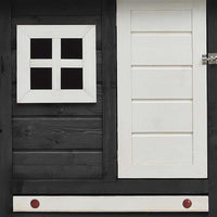 Pollaio Grigio 170x81x110 cm in Legno Massello di Pino e Abete 170861