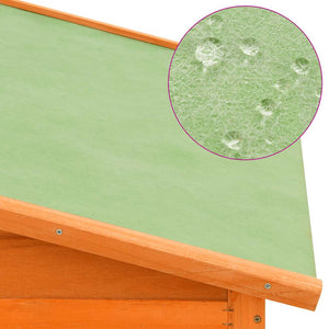 Pollaio con Casetta di Nidificazione in Legno Massello di Abete 170864