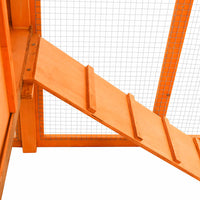 Pollaio con Casetta di Nidificazione in Legno Massello di Abete 170864