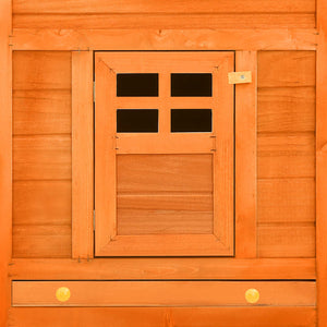 Conigliera per Esterni Marrone in Legno Massello Abete 170872