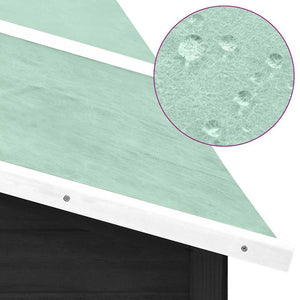 Conigliera per Esterni Grigia e Bianca in Legno di Abete 170873