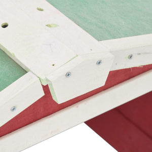 Casetta per Tosaerba Robotizzato 72x87x50 cm Rossa Bianca Abete cod mxl 61295