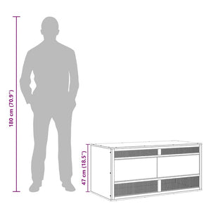 Terrario in Legno Multistrato 100x47x47 cm 170885