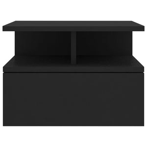 Comodini Pensili 2 pz Nero 40x31x27 cm in Truciolato cod mxl 54434