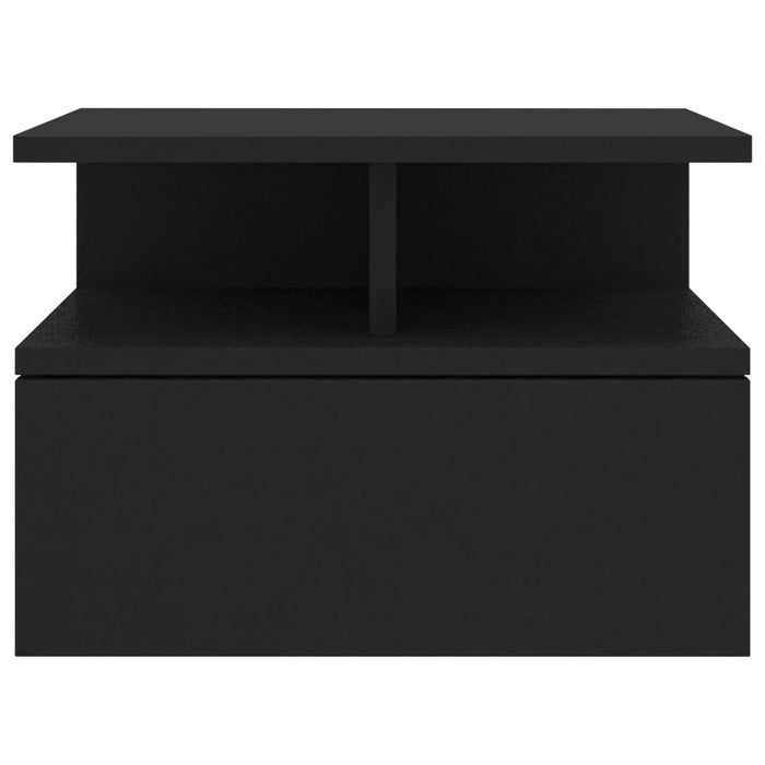 Comodini Pensili 2 pz Nero 40x31x27 cm in Truciolato cod mxl 54434