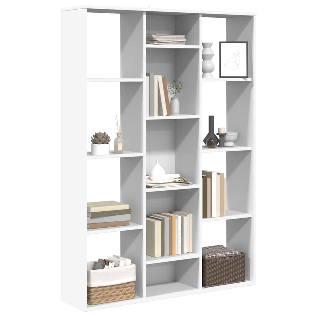 Libreria/Divisorio Bianco 100x24x140 cm in Legno Multistrato cod mxl 55456
