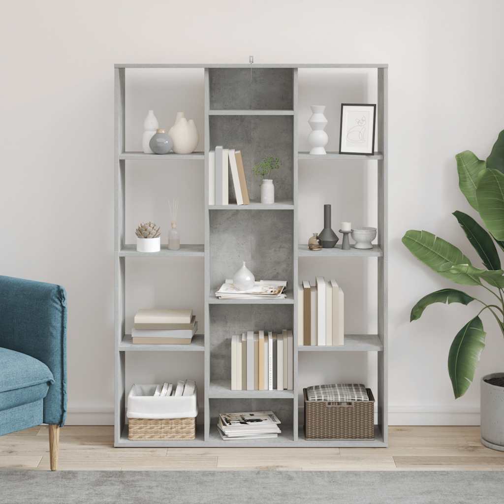 Libreria/Divisorio Grigio Cemento 100x24x140 cm in Multistrato cod mxl 66344