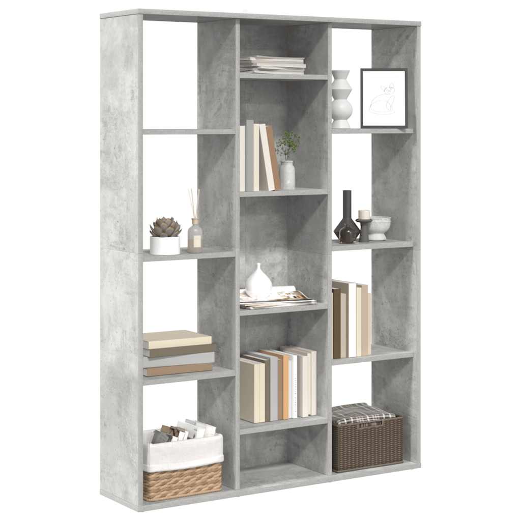 Libreria/Divisorio Grigio Cemento 100x24x140 cm in Multistrato cod mxl 66344