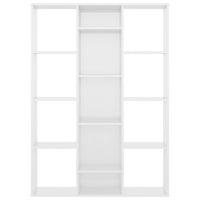 Libreria/Divisorio Bianco Lucido 100x24x140 cm in Multistrato 800447