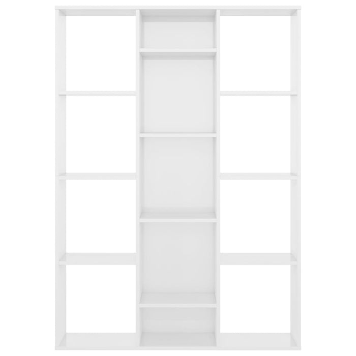 Libreria/Divisorio Bianco Lucido 100x24x140 cm in Multistrato 800447