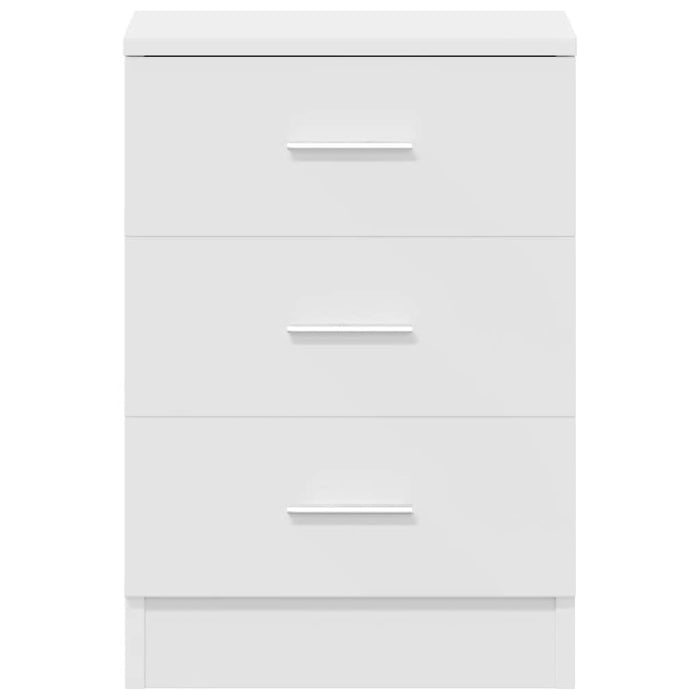 Comodino Bianco 38x35x56 cm in Legno Ingegnerizzato 800450