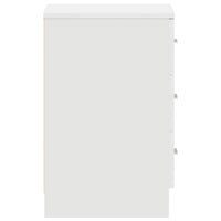 Comodino-Tavolino da notte Bianco 38x35x56 cm in Legno Ingegnerizzato