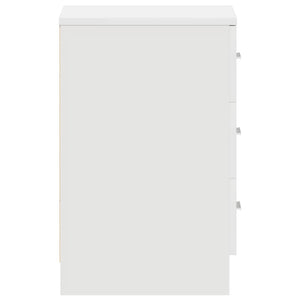 Comodino-Tavolino da notte Bianco 38x35x56 cm in Legno Ingegnerizzato