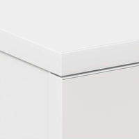 Comodino-Tavolino da notte Bianco 38x35x56 cm in Legno Ingegnerizzato