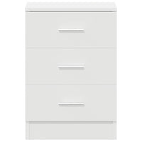 Comodini 2 pz Bianco 38x35x56 cm in Legno Ingegnerizzato cod mxl 51891