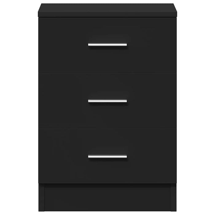 Comodini 2 pz Neri 38x35x56 cm in Legno Ingegnerizzato 800453