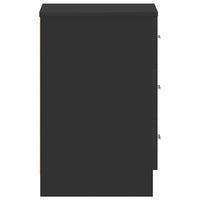 Comodini 2 pz Neri 38x35x56 cm in Legno Ingegnerizzato 800453