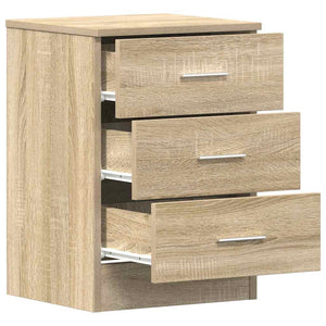 Comodini 2 pz-Set di 2 Tavolino da notte Rovere Sonoma 38x35x56 cm in Legno Multistrato