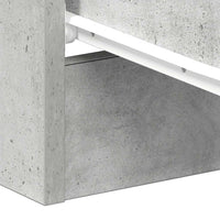 Comodino Grigio Cemento 38x35x56 cm in Legno Multistrato 800458