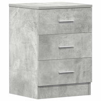 Comodini 2 pz Grigio Cemento 38x35x56 cm in Truciolato cod mxl 48256
