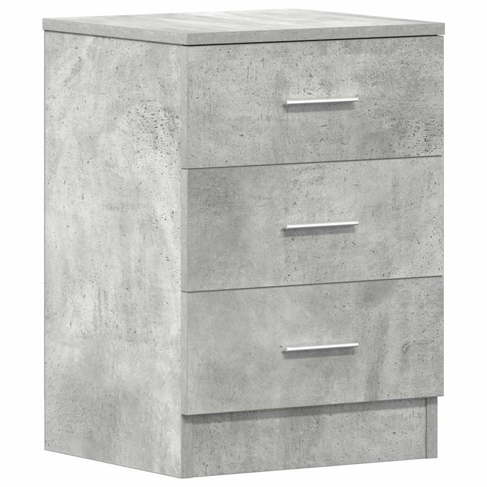 Comodini 2 pz Grigio Cemento 38x35x56 cm in Truciolato cod mxl 48256
