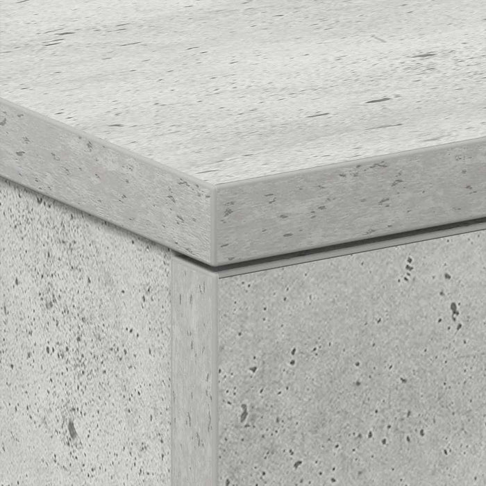 Comodini 2 pz Grigio Cemento 38x35x56 cm in Legno Multistrato 800459