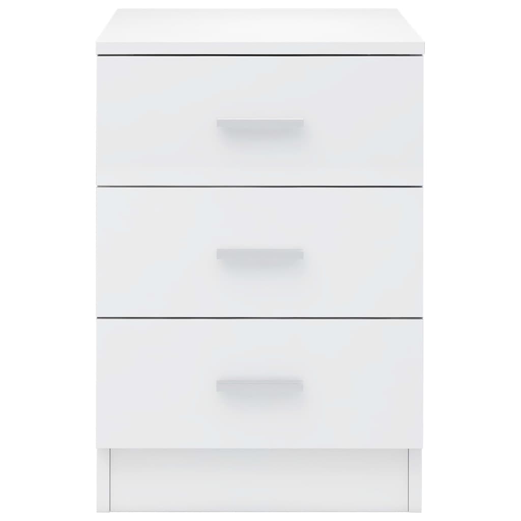 Comodino Bianco Lucido 38x35x56 cm in Truciolato cod mxl 31038