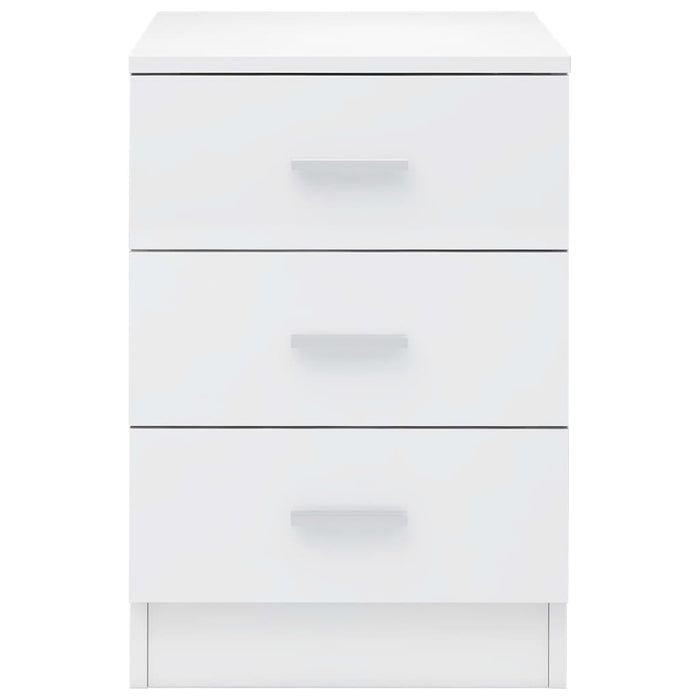 Comodino Bianco Lucido 38x35x56 cm in Truciolato cod mxl 31038