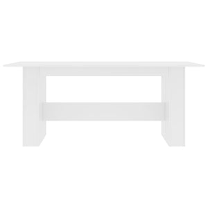 Tavolo da Pranzo Bianco 180x90x76 cm in Legno Multistrato 800468