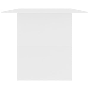 Tavolo da Pranzo Bianco 180x90x76 cm in Legno Multistrato