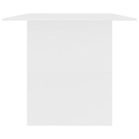 Tavolo da Pranzo Bianco 180x90x76 cm in Legno Multistrato 800468