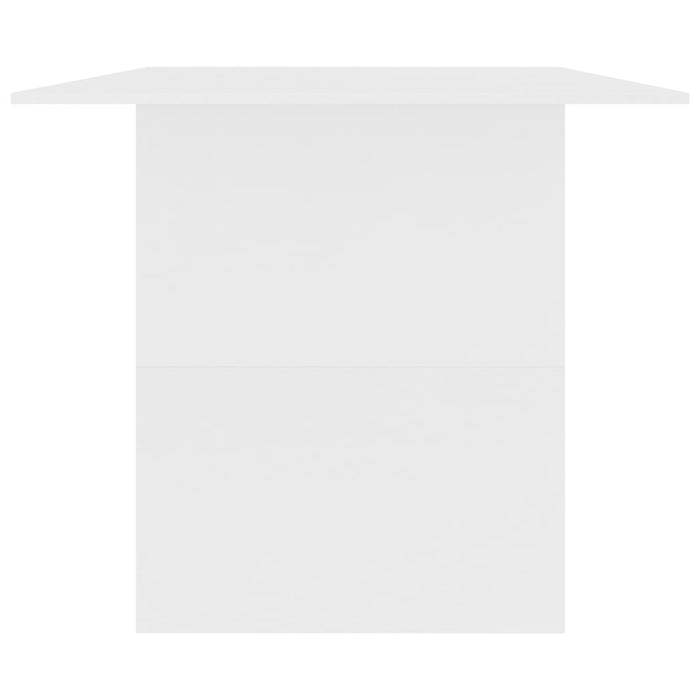 Tavolo da Pranzo Bianco 180x90x76 cm in Legno Multistrato 800468