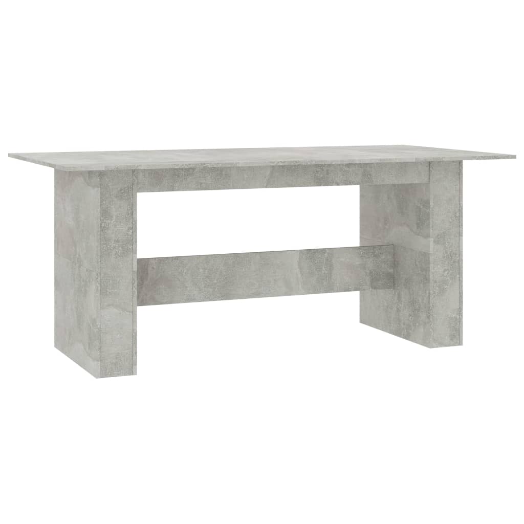 Tavolo da Pranzo Grigio Cemento 180x90x76 cm Legno Multistrato 800472