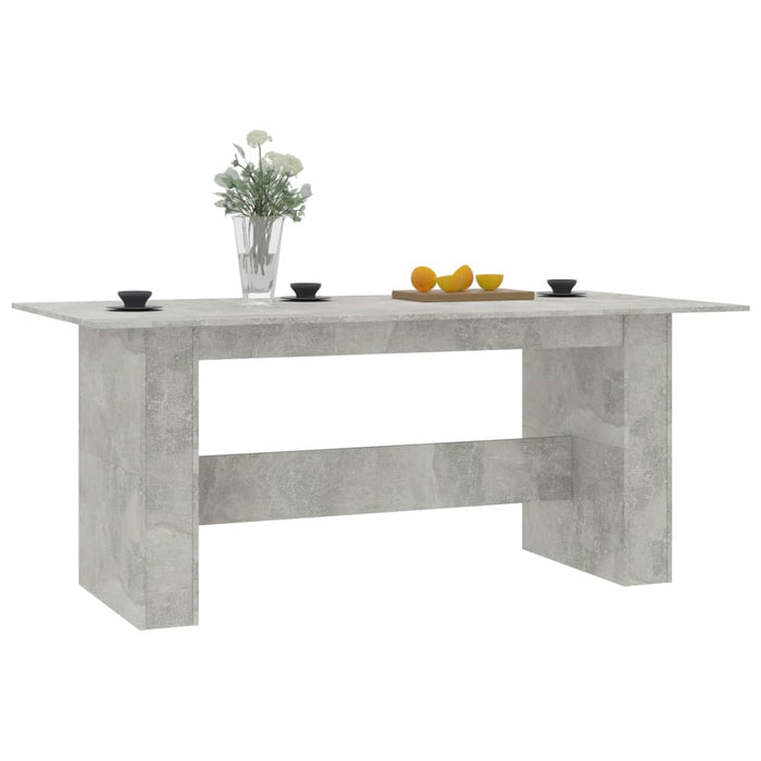 Tavolo da Pranzo Grigio Cemento 180x90x76 cm Legno Multistrato 800472